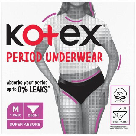 Kotex Sous-vêtements périodiques M