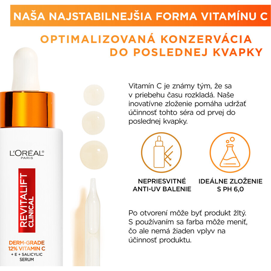 L'Oréal Paris Revitalift Ser clinic cu vitamina C pură 30 ml