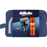 Gillette ProGlide Travel Kit - razor + replacement shaving head + gel