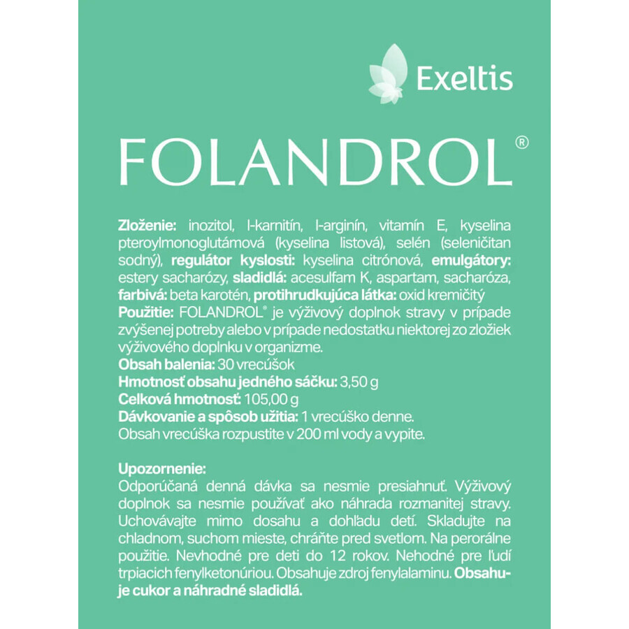 Exeltis FOLANDROL powder 30 sachets