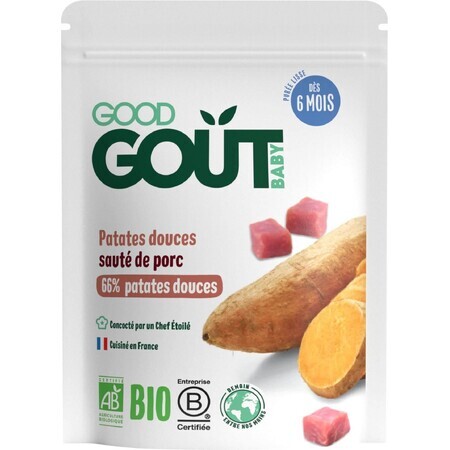 Good Goût Boniatos ecológicos con carne de cerdo 190 g