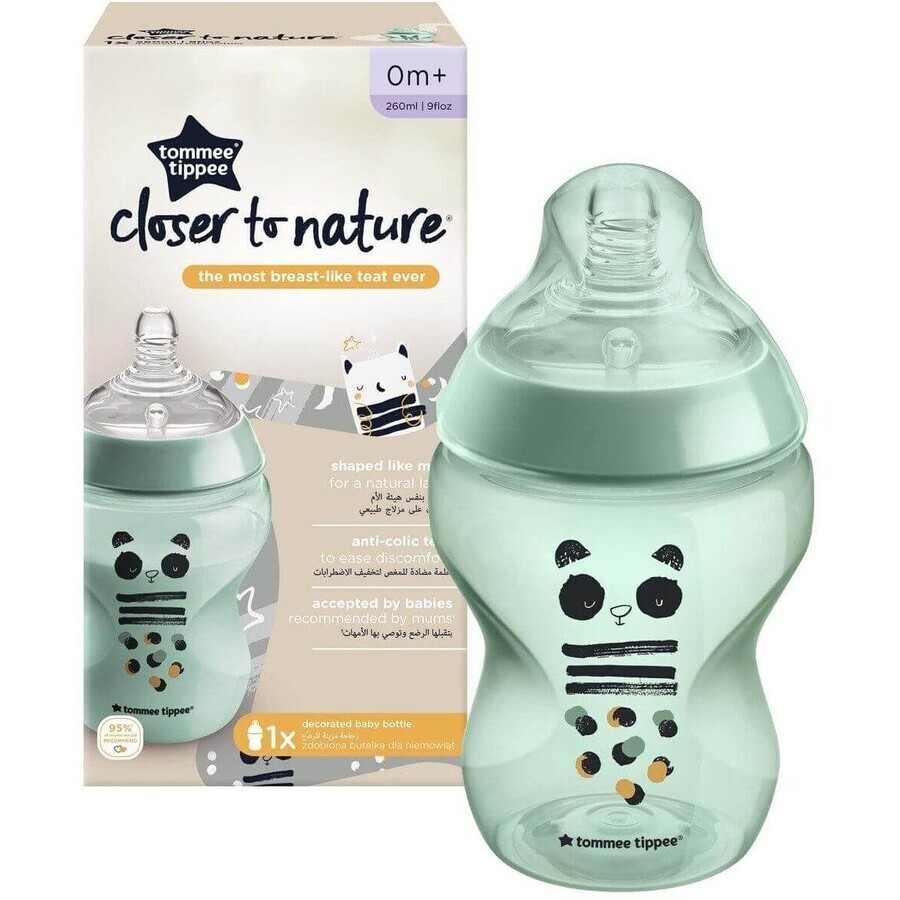 Tommee Tippee Biberón C2N, azul 0m+ 260 ml