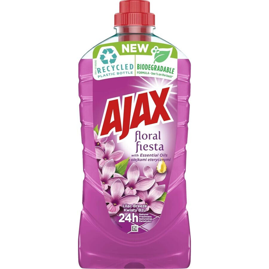 Ajax Detergente Universal Floral Fiesta, Lila 1 l