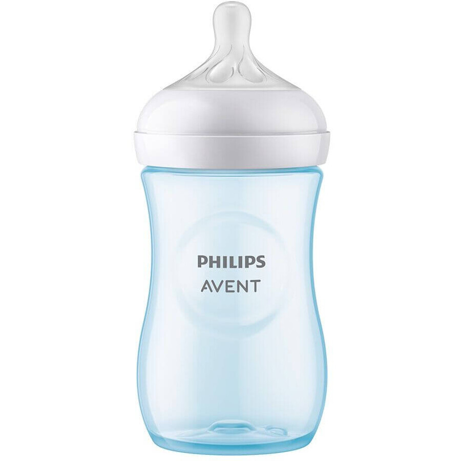 Philips Avent Natural Response Bottiglie 260ml, 1m+ blu