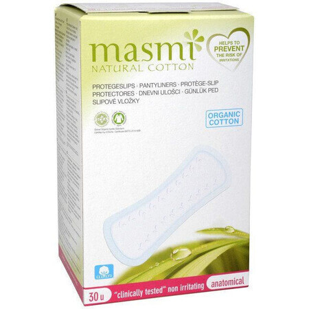 Pads anatomice din bumbac organic Masmi 24 buc