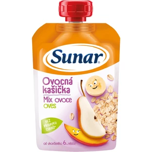Sunar porridge fruit capsule mixed fruit, oatmeal 6m+ 120 g