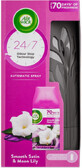 Airwick Freshmatic Diffuser en navulling Luchtverfrisser Zacht Satijn en Maanlelie 250 ml