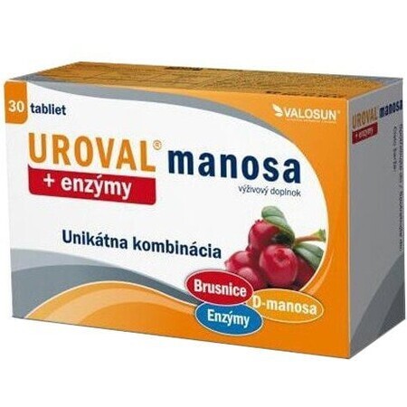 Walmark UROVAL mannoză + enzime 30 comprimate