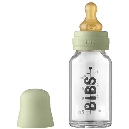 BIBS Babyfles Glazen Fles Salie 110 ml