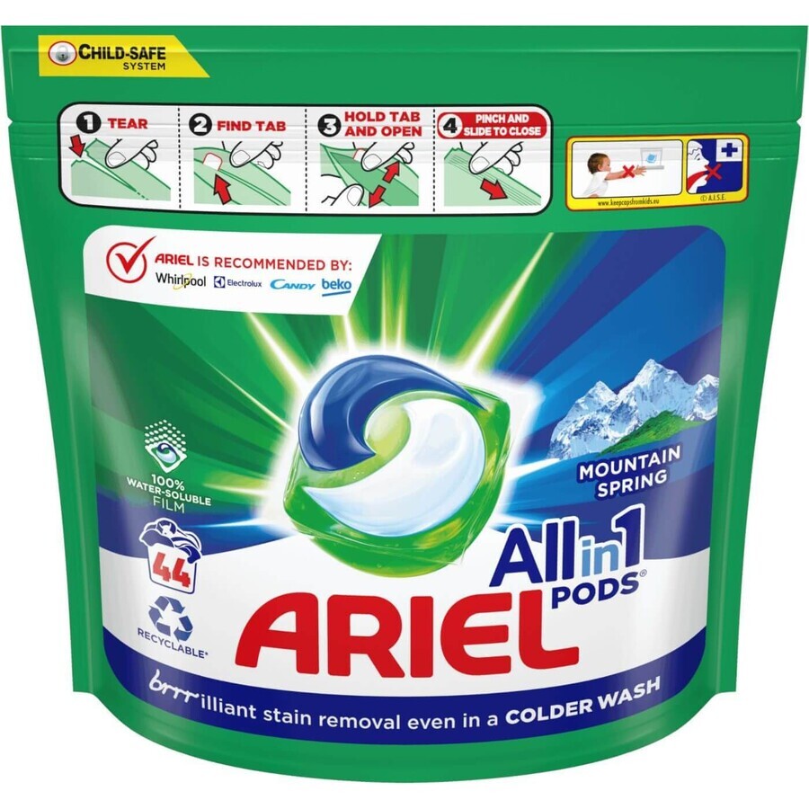 Ariel capsules Mountain Spring 44 pcs