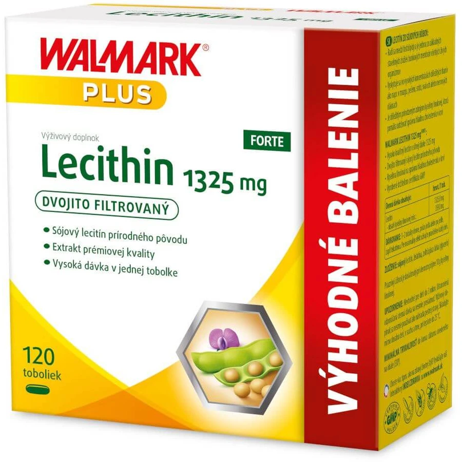 Walmark Lecitina FORTE 1325 mg 120 cápsulas