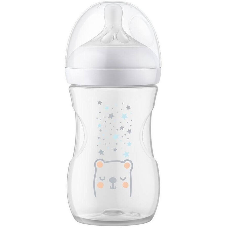 Philips Avent Natural Response Bottiglia con valvola AirFree 260 ml, 1m+ Orso