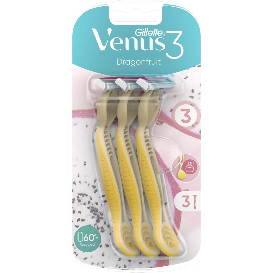 Razors Gillette Venus Venus 3 Dragonfruit 3 pcs