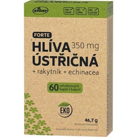 Vitar Oyster Mushroom + Sea Buckthorn + Echinacea Forte 60 capsules