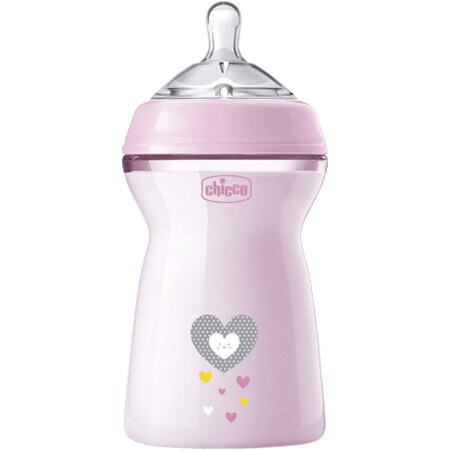 Chicco Biberón Natural Feeling Niña 6m+ 330 ml