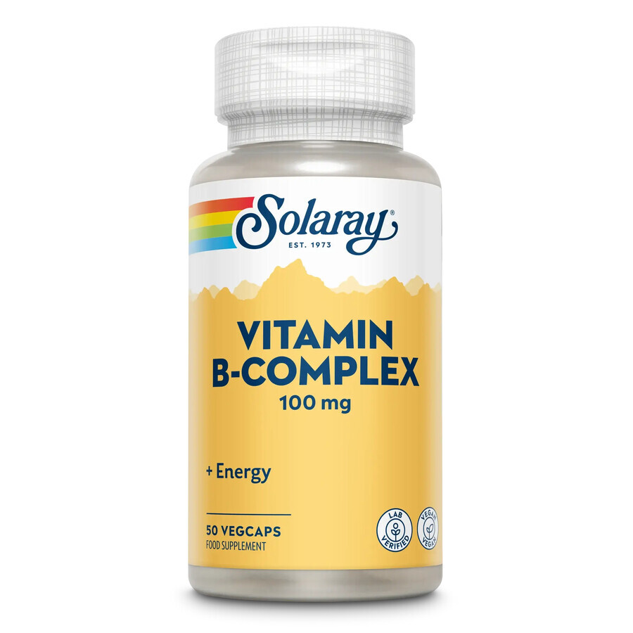 B-Complex 100 Solaray, 50 capsule, Secom