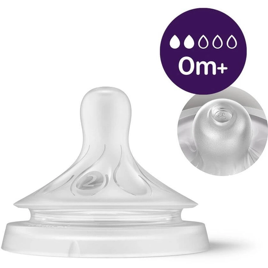 Philips Avent Natural Response-fles met AirFree-ventiel, 0m+ 125 ml