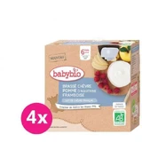 Babybio przekąska z koziego mleka z jabłkiem i malinami 4 x 85 g
