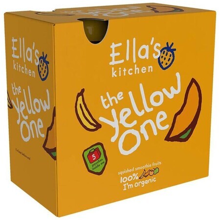 Ella's Kitchen BIO Yellow One Purée de fruits avec banane 5 x 90 g