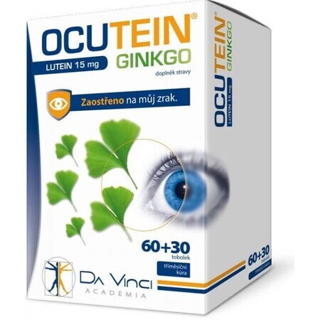 Ocuteïne GINKGO Luteïne 15 mg - DA VINCI 90 capsules