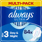 Always Ultra Sanitary Pads dag en nacht (V3) met vinnen 84 stuks