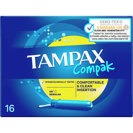 Tampax Compak Regular met inbrenghuls 16 stuks