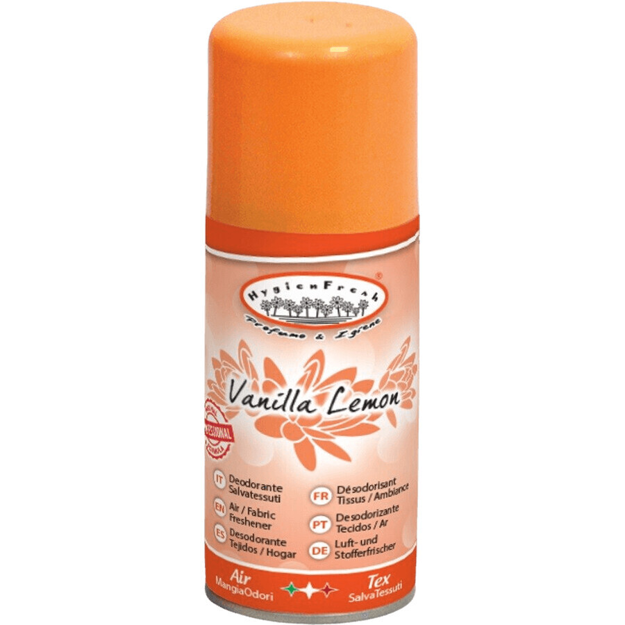 HygienFresh DeoSpray lucht- en wasverfrisser, vanille en citroen 150 ml