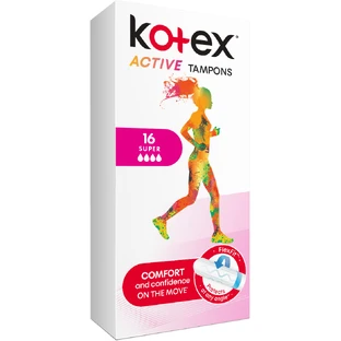 Kotex® Active Super Active Maandverband 16 stuks