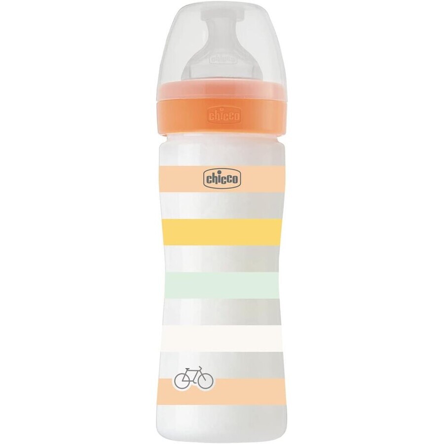 Chicco Well-being Silikon-Babyflasche 250 ml