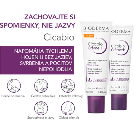 Bioderma Cicabio Cream+ SPF 50+ crema lenitiva e rigenerante 40 ml