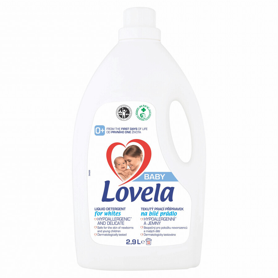 Lovela Baby Gel Líquido Lavavajillas Blanco 32 dosis 2,9 l