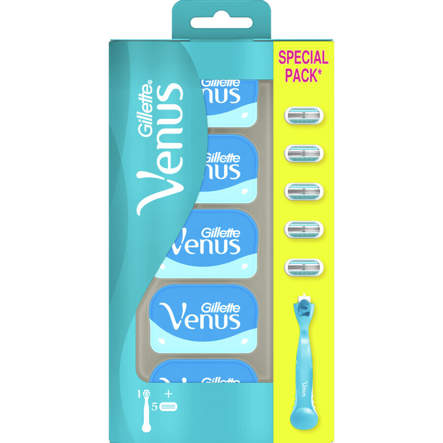 Rasoir Gillette Venus Venus Smooth + 5 têtes de rasage