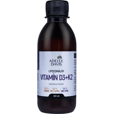 Adelle Davis Vitamin D3+K2 liposomal 200 ml