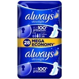 Always Ultra Night Sanitary Pads 28 pcs