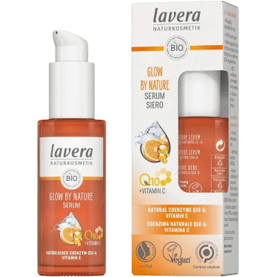 Lavera Gesichtsserum Glow by Nature mit Q10 und Vit C 30 ml