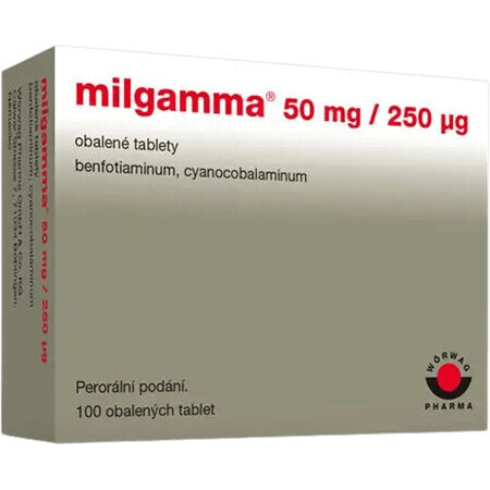 Milgamma 50 mg/250 µg 100 tabletten