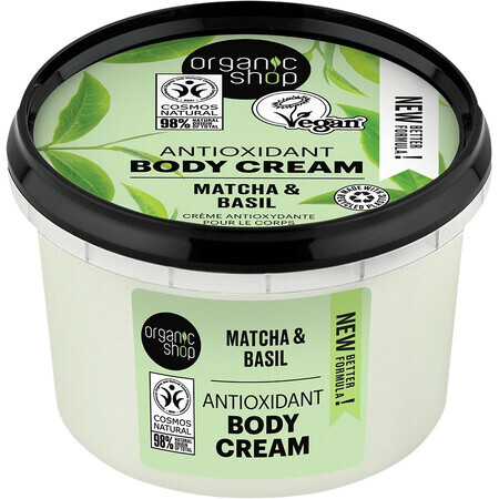 Organic Shop Matcha and Basil Antioxidant Body Cream 250 ml