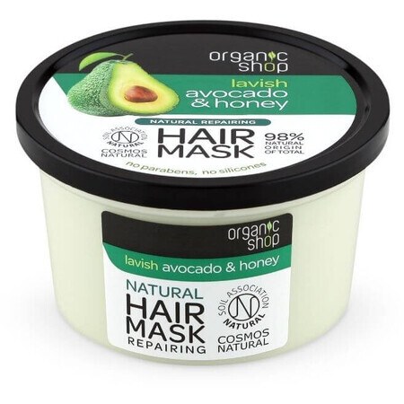 Natura Siberica Organic Shop - Avocado en Honing - Haarmasker 250 ml