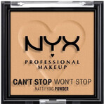 NYX Professional Makeup Can't Stop Won't Stop Matteerpoeder Compact Powder - 05 Golden 6 g