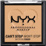 NYX Professional Makeup Can't Stop Won't Stop Matteerpoeder Compact Powder - 05 Golden 6 g