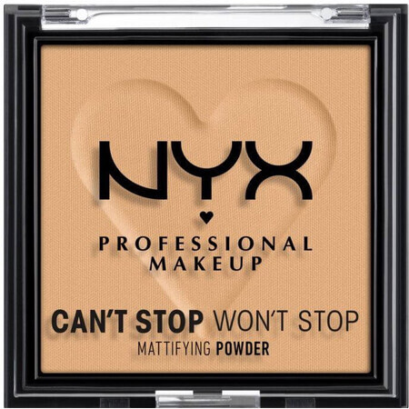 NYX Professional Makeup Can't Stop Won't Stop Matteerpoeder Compact Powder - 05 Golden 6 g