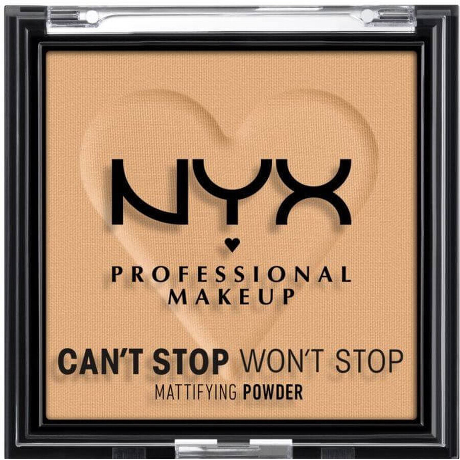 NYX Professional Makeup Can't Stop Won't Stop Matteerpoeder Compact Powder - 05 Golden 6 g