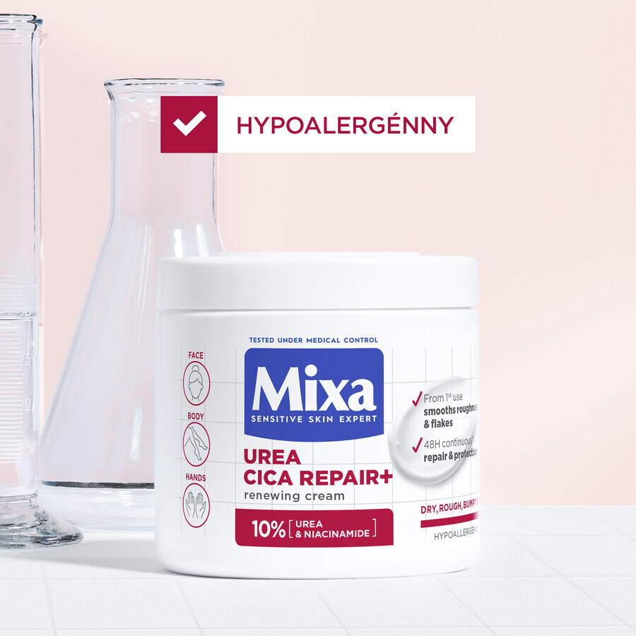 Mixa Urea Cica Repair+ regenerating care for very dry and rough skin, 400 ml