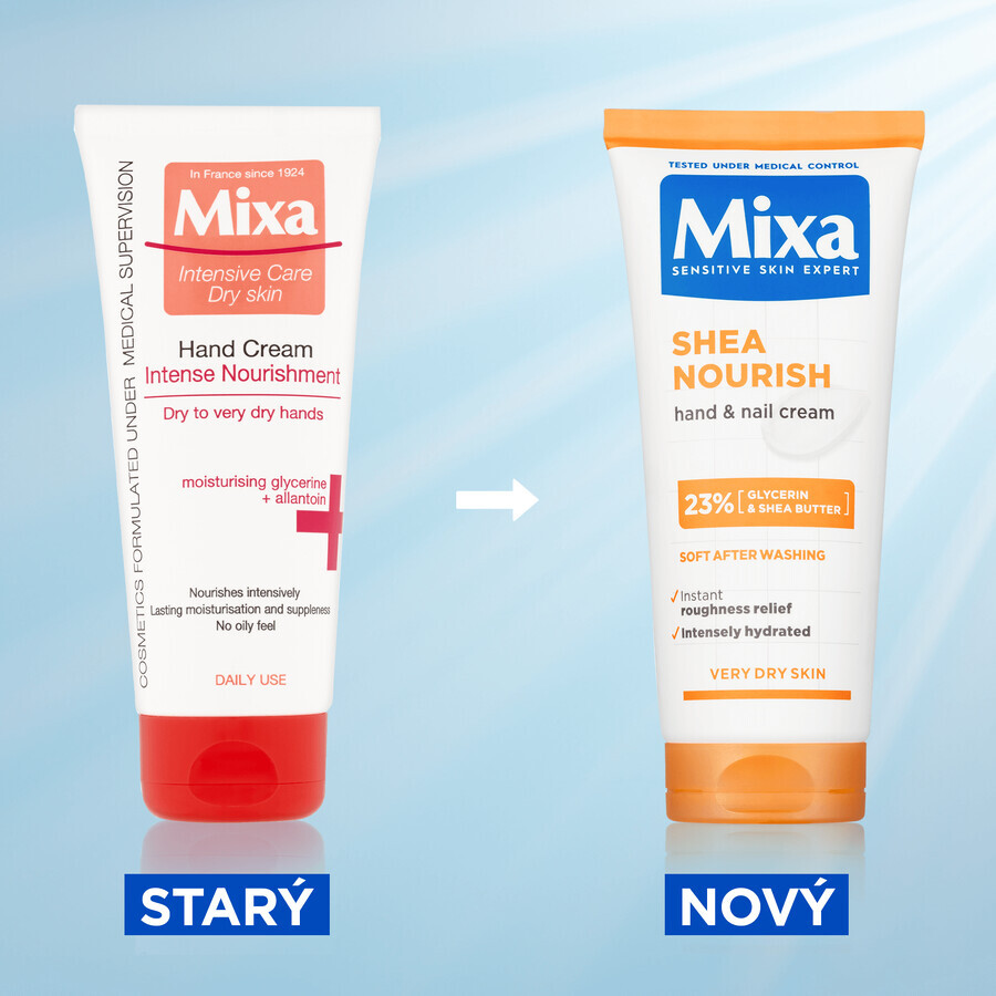 Mixa nourishing hand and nail cream with shea butter 100 ml