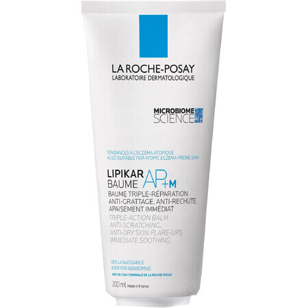 La Roche-Posay LIPIKAR BAUME AP+M lipidehervullende balsem met drievoudige werking in een milieuvriendelijkere 200 ml verpakking