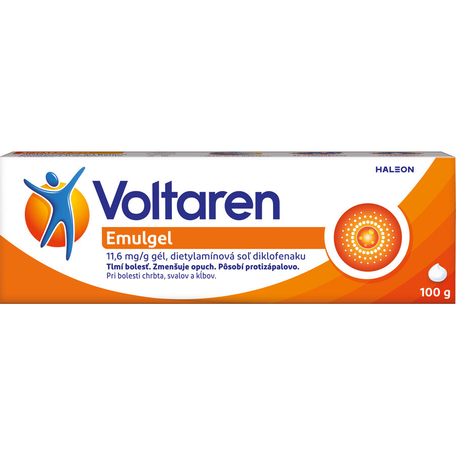 Voltaren Emulgel gel with diclofenac for back, muscle and joint pain 100 g