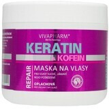 Vivapharm Keratine haarmasker met cafeïne - spoeling 600 ml