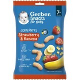 Gerber Snacks Croustillants de maïs à la fraise et à la banane 28 g