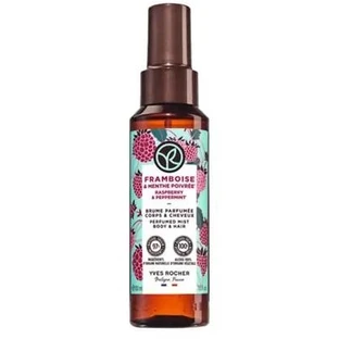 Yves Rocher Spray para el Cuerpo y el Cabello Perfumado Frambuesa y Menta 100 ml
