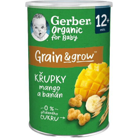 Gerber Patatas fritas ecológicas de mango y plátano 35 g